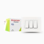 Anchor by Panasonic Roma Classic 1 Module Deko White Single Mounting Plate for Switch Board (White, 21317WH-20)