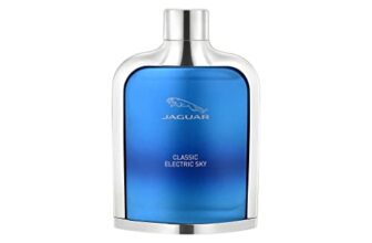 Jaguar Classic Electric Sky Eau de Toilette for Men | Long Lasting | Fresh Aromatic Fougère Cologne | Modern Masculine Fragrance Spray | Cool Crisp Designer Mens Perfume | Daily Wear Scent | Gift for Him | 100ml