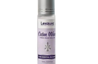 LEXAURIC Calm Wave Stress & Anxiety Relief Roll-On 10ml | Lavender • Peppermint • Tea Tree • Rosemary Blend | 100% Natural • Travel Pulse-Point Aromatherapy Oil