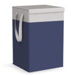 HOMFIL 75L Laundry Basket for Clothes Laundry Bag Cloth Basket Non Woven Laundry Bin Laundry Bags for Clothes Freestanding Clothes Storage Organizer for Bedroom Basket for Clothes Cloth Bin (Blue)