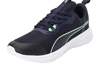 PUMA Men, Foam Stride, Navy-Fizzy Lime-White, Running Shoe, 7UK, (37999202)