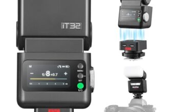 Godox iT32 TTL HSS Flash for Canon with X5-C Trigger, 1/80000s HSS 2.4G Wireless Off-Camera Kit, Magnetic Quick Release & USB-C for Portrait Wedding Event Photography