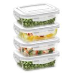 Borosil KLIP-N-STORE RECTANGULAR – 640 ML (4pc Set)