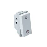 Wipro Northwest Nowa 6A Bell Push With Indicator, White (pack of 20)