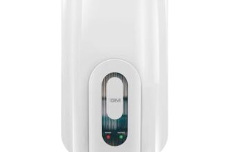 GM Fogo 5 LTR 3000 Watt Instant Water Heater | Advanced 3 Level Safety with Stainless Steel Tank & Compact Design | 6.5 Bar Pressure for High Rise Building | Suitable for Kitchen & Bathroom | White