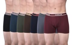 Dollar Bigboss Men’s Pack of 7 Solid Combed Cotton Classy Trunk with Fly Front Access (8905203784998_MBTR-03-LONG-PO7-CO1-S24_M) Assorted