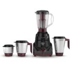 Havells Prisma 750 W 4 Jar Mixer Grinder| 3 Speed With Pulse Function| Air Vent Technology| Stainless Steel Blades| Wider Mouth Jars| Overload Protecton| 2-Year Product Warranty (Black)