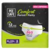 Pee Safe Comfort Period Panties | XL-XXL | 8 Panties | 360° Protection | 12 Hr Protection | Leak Proof | Overnight Comfort | Rash & Toxin Free | Seamless Fit