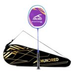 Hundred Smash Master 100 Strung Badminton Racket with Full Racket Cover | for Intermediate Players(Navy/Blue)