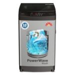 Bosch 7 kg 5 Star Fully Automatic Top Load Washing Machine,PowerWave Wash,Inbuilt Dual Lint Filter, Stainless Steel VarioDrum with 5 fin Pulsator, Water Save, Flex Drain, Dark Grey (WOE70AH0IN)
