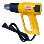 MARIO Heavy Duty – Hot Air Heat Gun – 2 Speed Fan Heat Gun for High Temperature Use – Dual Settings Plastic – 1800 Watts – Yellow Color