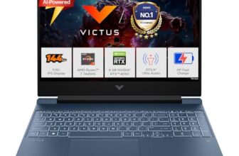 HP Smartchoice Victus, AMD Ryzen 7 7445HS, 6GB RTX 4050, 16GB DDR5(Upgradeable) 512GB SSD, 144Hz, IPS, 300 nits, 15.6”/39.6cm, Win11, Office24, Blue, 2.29kg, fb3130AX, Xbox Gamepass*, Gaming Laptop