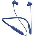 Kratos N4 Bluetooth Neckband with 52H Playtime, Deep Bass, Stereo Sound, HD Calls, Magnetic Earbuds, Type-C Fast Charging, Rich Audio, Hollow Switch for Comfort & Style – Blue