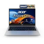 Acer Smartchoice Aspire One, AMD Ryzen 5-40,Office 2024 + M365 Basic, 8GB LPDDR5 RAM/ 512GB SSD, 14.0″/35.56cm WXGA Display, Win 11 Home, Pure Silver, 1.48KG, A114-43, Thin and Light Laptop