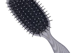 ROOTS Truglam Paddle Hair Brush | Soft Tip Flexible Bristles for Detangling & Curling | Prevent Scalp Scraping | Adds Volume to Quiff | For Men & Women | Length – 8.8 Inch, Model No – SLV86