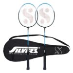 Silver’s Drive Badminton Kit (2 Racquets with Full Cover)(Blue/Black)