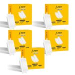 Jaquar Strella Slim 8W Square Recess Down Light – Cool White, Energy Efficient LED Ceiling Light for Home and Office (Pack of 5)