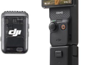 DJI Osmo Pocket 3 Creator Combo, Vlogging Camera with 1'' CMOS & 4K/120fps Video, 3-Axis Stabilization, Face/Object Tracking, Fast Focusing, Mic Included for Clear Sound, Small Camera for Photography