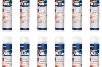 Dulux Simply Refresh Spray Paint | DIY, Quick Drying Gloss Finish for Metal, Wooden Furniture, Plastic, Walls, Cars & Bikes – 12 X 400ML (Bus_Green)