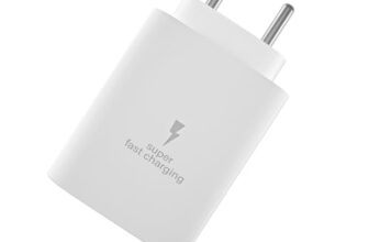 Kratos 25W Charger Adapter Compatible with Samsung Galaxy S/A/M/F/Z Series S25/S24/S23/S22/S21/21 fe/S20/M14 5G/M34/M54/M53 5g/M33/M13/A34/A54 5G,F15,BIS Certified,1 Year Warranty,White