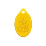 Muthoot PAPPACHAN Swarnavarsham 24K (999) Yellow Gold Oval Laxmi Pendant 2 Gram