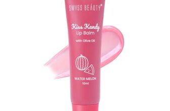 Swiss Beauty Kiss Kandy Tinted Lip Balm | Moisturising Non-Sticky Formula with Olive Oil & Vitamin E | Soft, Smooth & Hydrated Lips All Day | Water Melon, 10ml