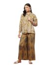 Stylum Women’s Green Paisley Print Rayon Kurti Palazzo Set