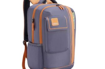 American Tourister Sest 3.0 Style 02 | 30L Backpack | School Bag | 3 Compartments | School & College Backpack for Girls and Boys | Spacious Interiors | Grey | 1 Yr Global Warranty