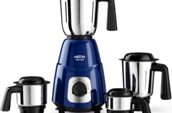 Milton Ascent Mixer Grinder, ISI Certified, Grindstone Blade Technology, 4 Jar, 800 W (22000 RPM), 5 yr motor warranty, 2 yr product warranty I Blue