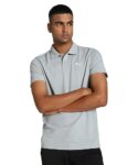 Puma Cotton Men’s Solid Slim Fit T-Shirt (680817_Cool Mid Gray XS), Grey