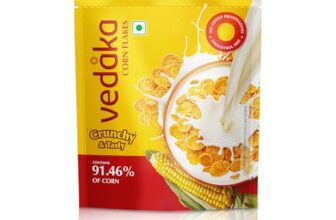 Amazon Brand – Vedaka Corn Flakes | 875 g | Super Saver Pack | Contains 91.46% of Corn | Crunchy & Tasty | Classic Breakfast Favorite | On-the-Go Snack | No Artificial Colours & Preservatives