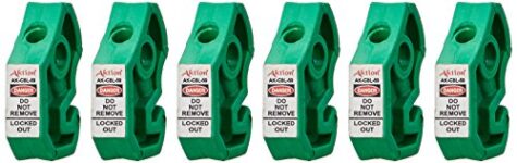 Aktion Safety Pin In Pin Out AK-CBL59 Wide Circuit Breaker Lockout (Set of 6)