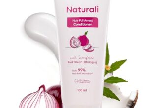 Naturali Hairfall Arrest Conditioner with Red Onion & Bhringraj | Sulphate & Paraben-Free Conditioner For Women & Men | Tames Dry, Frizzy Hair | Nourishes, Detangles & Strengthens Hair |100 ml