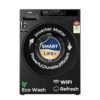 Haier 7 Kg AI One Touch, AI Smart Wash (AI-DBT), PuriSteam, 525mm Super Drum, In-Built Heater,WI-FI, Fully Automatic Front Load Washing Machine, (EFL70-IM12F3BKU1 | Black)