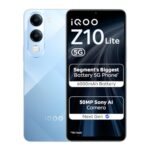 iQOO Z10 Lite 5G (Titanium Blue 2026, 4GB RAM, 64GB Storage) | Dimensity 6300 5G Processor | 50MP Sony AI Camera | 6000 mAh Battery | IP64 Rated & Military Grade Shock-Resistance*