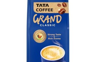 Tata Classic Instant Coffee, 200g Pouch, Chicory Mix With Strong Taste & Rich Aroma, With Flavour Locked Decoction Crystals