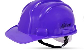 Aktion AK H01_WHT Safety Helmets Nape Type, Color: Violet, Pack of 40, IS 2925:1984