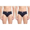 Pepe Jeans Innerwear Men’s Solid Cotton Antibacterial Brief (Pack of 2)