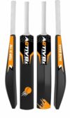 AQTIV8x Plastic Bat, Hard Plastic Cricket Bat, Tennis Cricket Bat, Turf Tennis Bat Lightweight (Size 5, Golden)