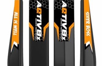 AQTIV8x Plastic Bat, Hard Plastic Cricket Bat, Tennis Cricket Bat, Turf Tennis Bat Lightweight (Size 5, Golden)