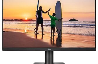 LG 24 inch (60.4 cm) IPS FHD (1920 x 1080 Pixels), HDR 10, Height Adjust, Display Port, HDMI, AMD FreeSync, 75 Hz Refresh, Black Color – 24MP450