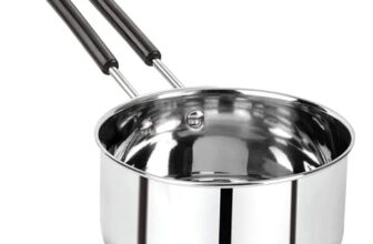 AADHIK Stainless Steel Sauce Pan, Tea Pan, Milk Pan Heavy Guage 1.5 Litre (Induction and Gas Stove Friendly), Silver