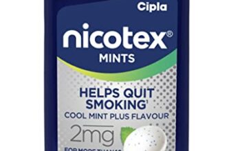 Cipla Nicotex Mints | Nicotine 2mg Lozenges (60 Pcs)| Helps Quit Smoking | Sugar Free | Cool Mint Plus Flavour (10 * 6 Pcs)