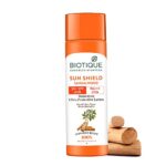Biotique Bio Sandalwood Sunscreen Ultra Soothing Face Lotion, SPF 50+ |Ultra Protective Lotion| Keeps Skin Soft, Fair and Moisturized| Water Resistant| For All Skin Types| 120ml