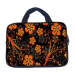 Theskinmantra Orange Flowers Sleeve for 14 inch laptops