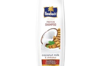 Parachute Advansed Protein Shampoo with Coconut Milk & Shikakai | Up to 96% Hair Fall Reduction & up to 23X Hair Fall Control | Protein Lock Technology | Paraben free | For Men & Women | 170ml