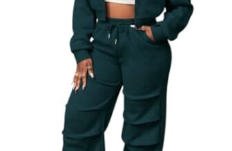 Q – RIOUS Women’s Baggy Mid Waisted Lounge Sweat Pants with Drawstring Athletic Flared Joggers with Pockets (Teal_34)