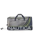 Nautica 2 Wheel Duffle Trolley Bag | Travel Luggage for Men & Women | Duffle Trolley Bag for Travel | Stylish Polyster Trolley Bag