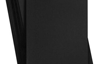 Eclet A4 Black Paper 180-210 GSM Pack of 20 Sheets-Black – Coloured Paper, Best for Art & Craft Work, Project Work (Pack of 20) a