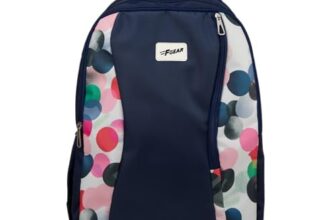 F Gear Nitro Navy 38L School Backpack|3 Compartments, 1 Front Pocket with bottle holder|Airflow Back Panel| Soft Touch|Ergonomic Design, Lightweight & Durable for School, College, Work & Daily use